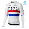 Maillot vélo 2019 TEAM INEOS Hiver Thermal Fleece N001